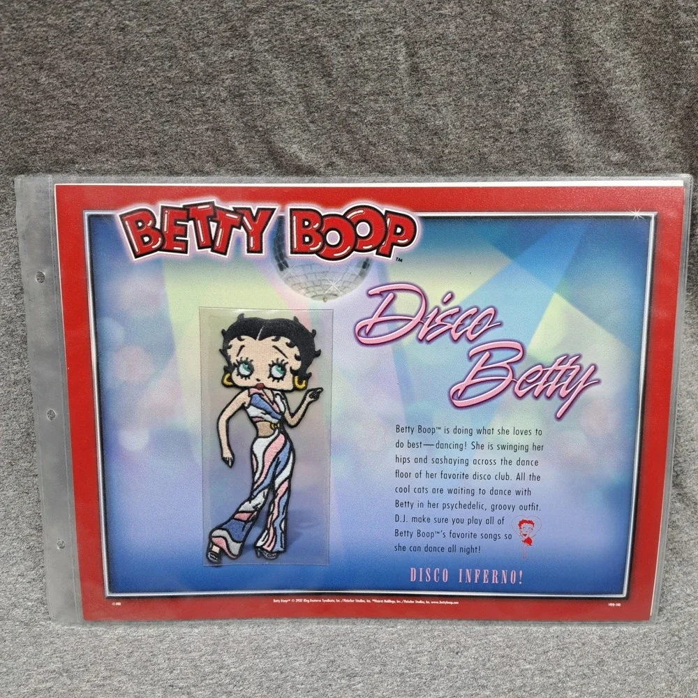 Betty Boop‎ Patch Disco Betty Clothing Bag Patch Collectible Vintage Dance Party